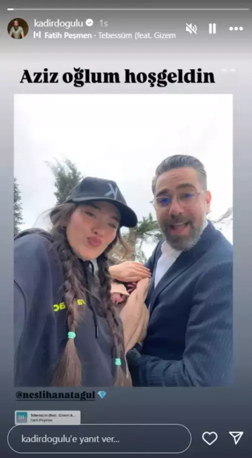 Neslihan Atagül ile Kadir Doğulu'dan bebekleriyle ilk poz! - Resim : 3