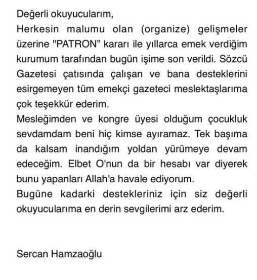 Acun ve Ali Koç ile polemiğe giren gazeteci işinden oldu - Resim : 2