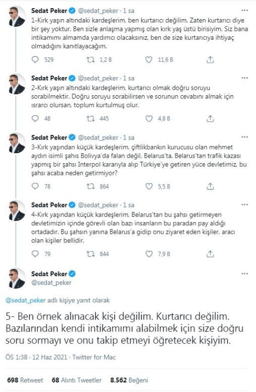 Sedat Peker de ‘Tosuncuk’ mağduru oldu! Hangi iddiasında yanıldı? - Resim : 1