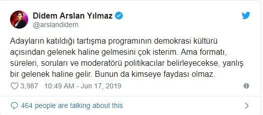Didem Arslan Yılmaz'dan ortak yayına eleştiri! "Yanlış bir gelenek olur..." - Resim : 1