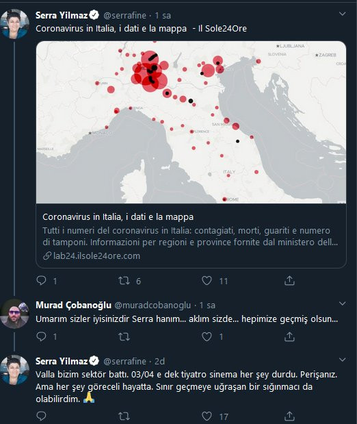 Serra Yılmaz’dan corona virüsü açıklaması: Perişanız - Resim : 1