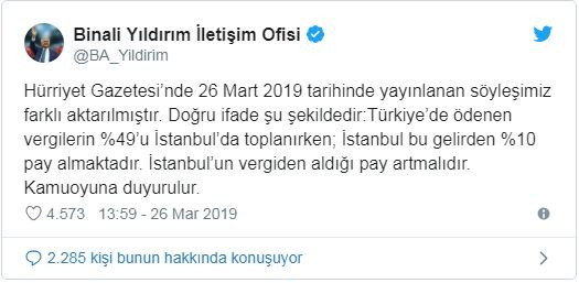 Binali Yıldırım istedi, Hürriyet söyleşiyi değiştirdi! - Resim : 2
