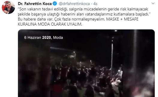 Bakan Koca'yı uyutmayan kare! Gece 03.43'te paylaşıp isyan etti - Resim : 1