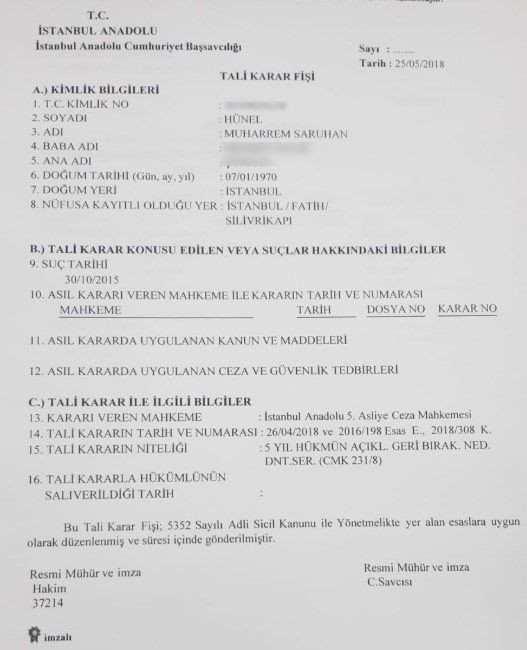 Edda Sönmez’den Saruhan Hünel açıklaması! 'Cezası kesinleşti' - Resim : 1