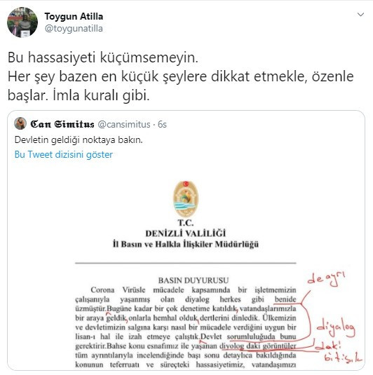 Usta gazeteciden Denizli Valisi'ne 'imla' çıkışı! “Her şey özenle başlar…” - Resim : 2