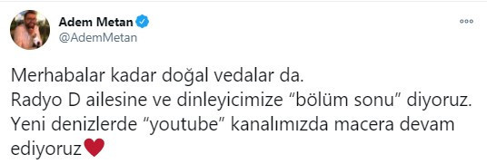 Radyo D’de kan kaybı! Hangi ünlü radyo programcısı istifa etti? - Resim : 1