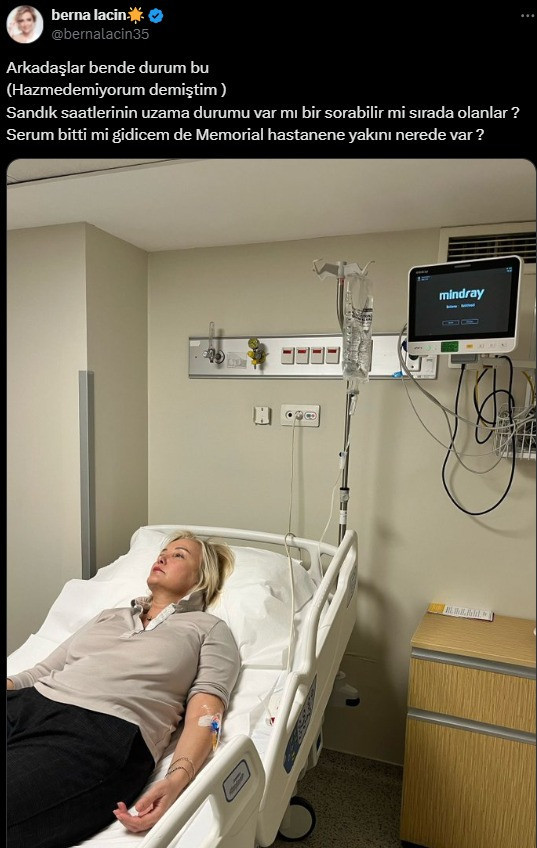 Berna Laçin hastaneye kaldırıldı: Hazmedemiyorum demiştim - Resim : 1