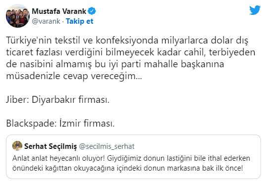 Sosyal medyada ilginç 'iç çamaşırı' polemiği! Bakan Varank böyle yanıt verdi - Resim : 1