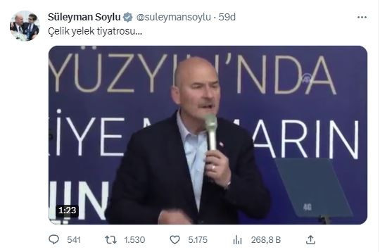 Soylu'dan çelik yelek açıklaması: Tiyatrodan başka bir şey değil - Resim : 1