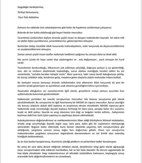 Dilan Polat ve eşi Engin Polat milletten özür diledi, Allah'tan af istedi - Resim : 1