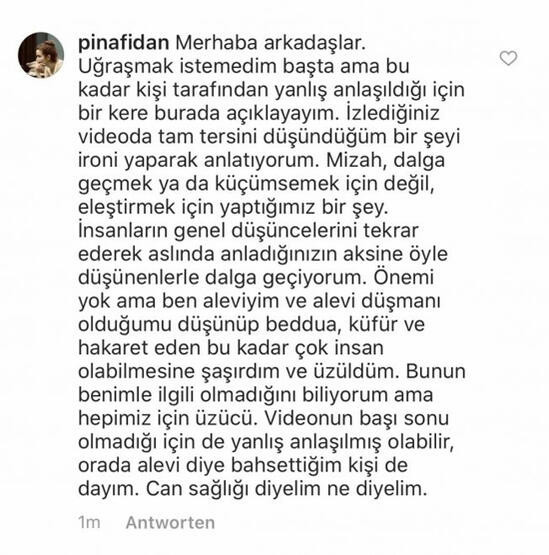 Stand-up'çı Pınar Fidan'dan Alevilerle ilgili skandal sözler: Hepsini bir otele tıkıp yakabilirsin! - Resim : 1