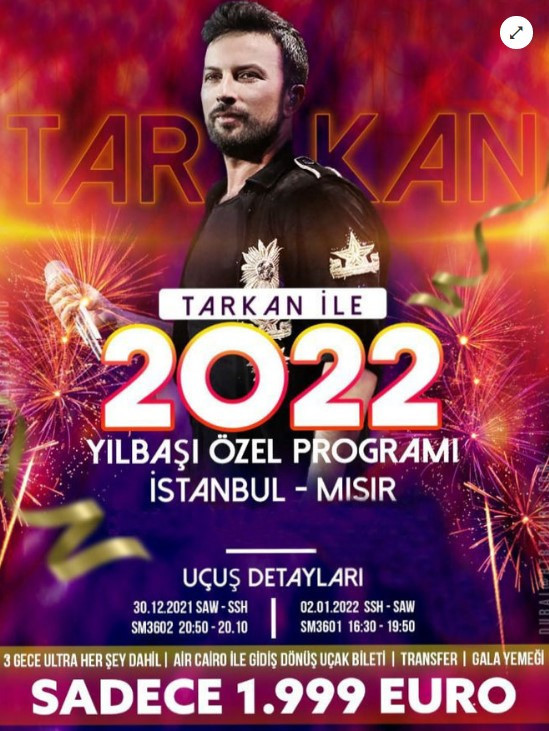 Yılbaşı gecesi için Tarkan'a rekor ücret - Resim : 1