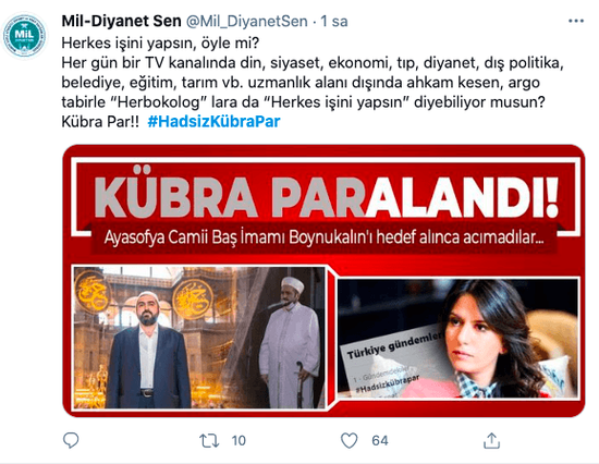 İmamı eleştiren Kübra Par hedefe konuldu! 'Hadsiz Kübra Par' - Resim : 6