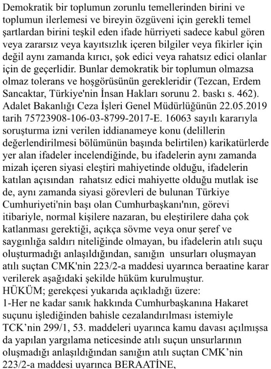 Evrensel çizerinin yargılandığı davada karar! - Resim : 2