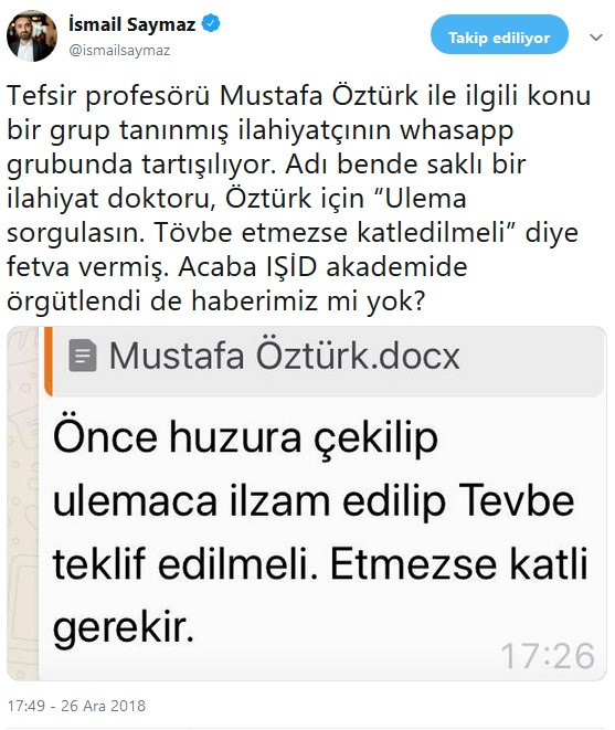 İsmail Saymaz'dan olay iddia!  Hangi Karar yazarı için infaz emri verildi? - Resim : 1