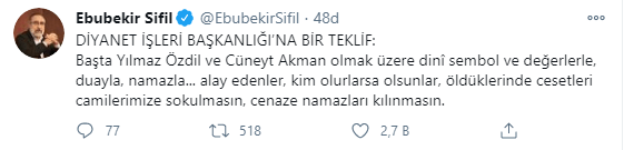 Ebubekir Sifil'den tepki çeken ifadeler! "O gazetecilerin cesetleri..." - Resim : 1