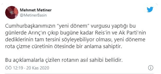 AK Parti'de kavga patladı! Metiner'den Arınç'a zehir zemberek sözler! - Resim : 1