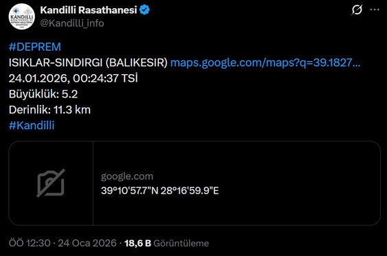 Sındırgı'da şiddetli deprem! İstanbul'da da hissedildi! - Resim : 1