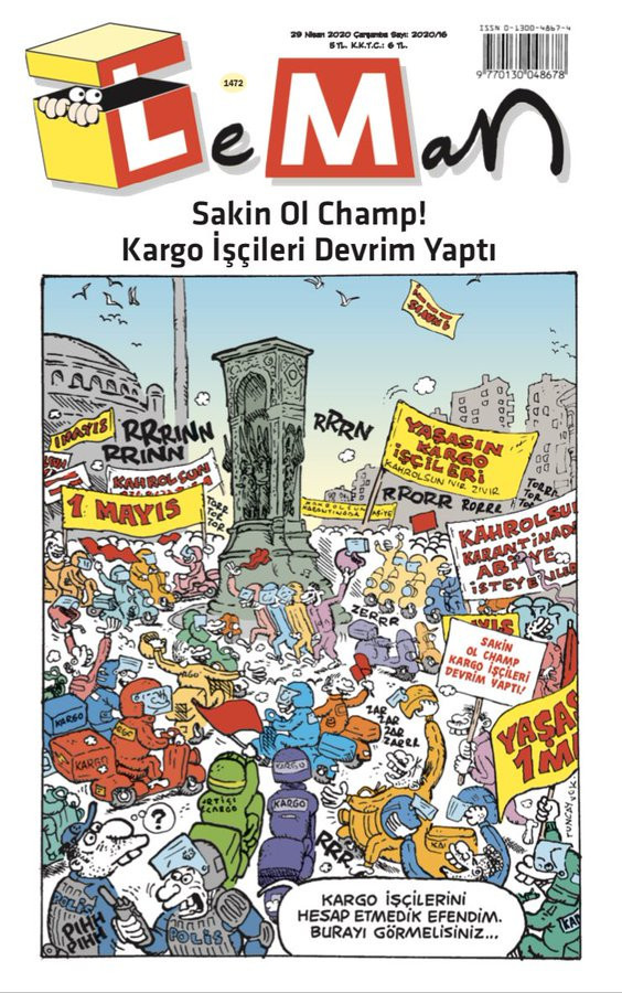Leman'dan bomba 1 Mayıs kapağı! Kargocular devrim yapıyor! - Resim : 1
