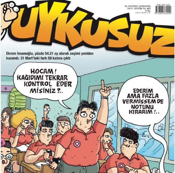 Seçim sonuçları bu hafta Uykusuz’un kapağında: “Tekrar kontrol eder misiniz? “ - Resim : 1