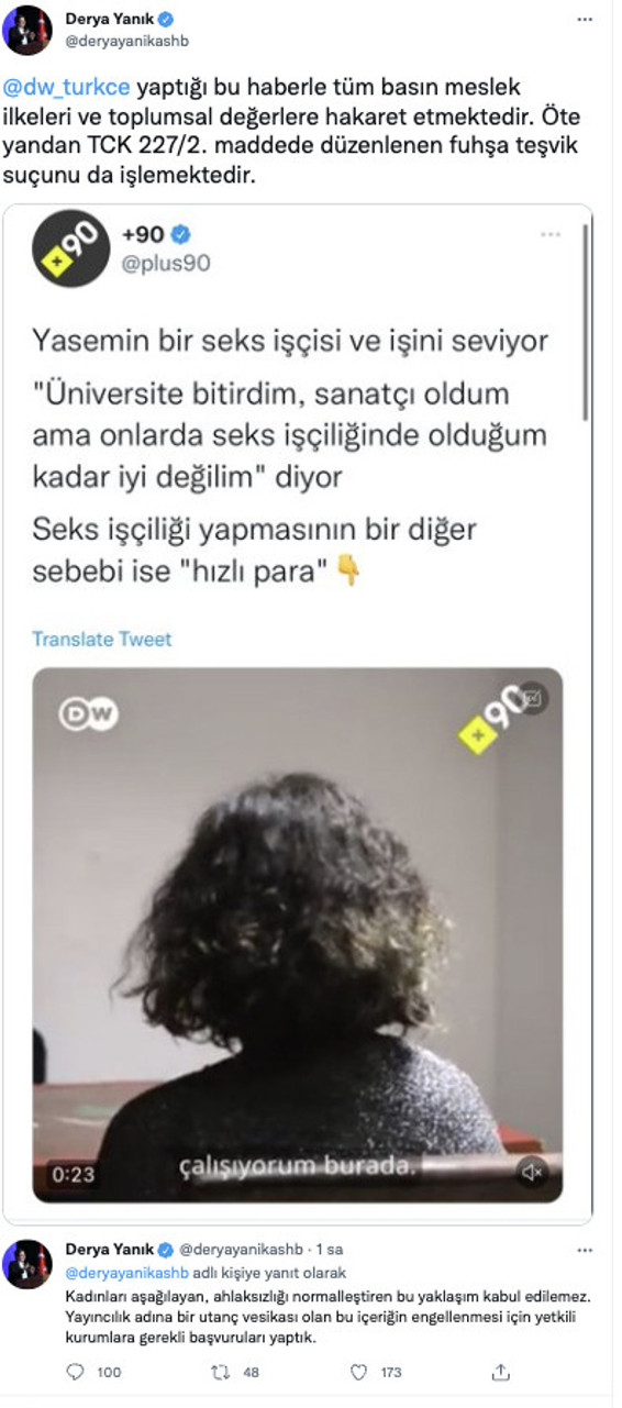 Bakan Yanık'tan 'DW Türkçe' tepkisi! "Fuhşa teşvik suçunu işlemektedir" - Resim : 2