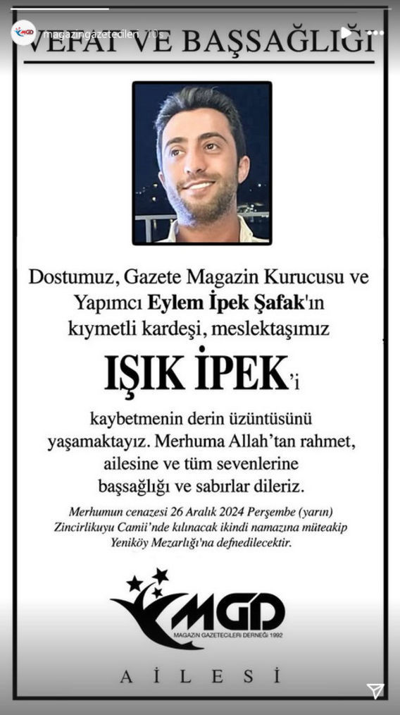Ünlü sanatçının kardeş acısı! Gazeteci Işık İpek hayatını kaybetti! - Resim : 1
