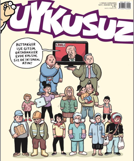 Uykusuz'dan Erdoğan kapağı! "Alttakiler işe gitsin, ortadakiler..." - Resim : 1