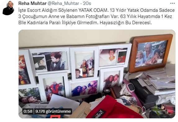 Reha Muhtar'dan 'eskort' açıklaması! Yatak odasından görüntü paylaştı - Resim : 1