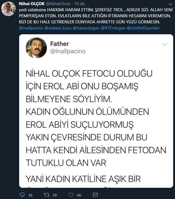 Nihal Olçok'tan "FETÖ'cü" isyanı! Erdoğan'ı da etiketledi! - Resim : 1