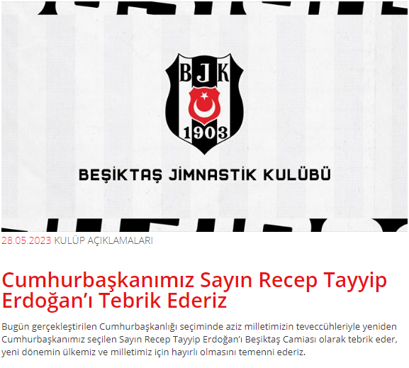 Süper Lig'in devleri, Cumhurbaşkanı Erdoğan'ı tebrik etti - Resim : 2