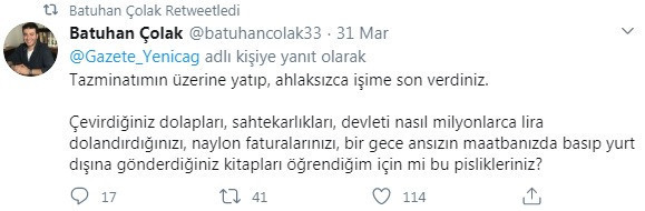 Eski yayın yönetmenine dolandırıcılık suçlaması! Gazeteciden zehir zemberek yanıt... - Resim : 2