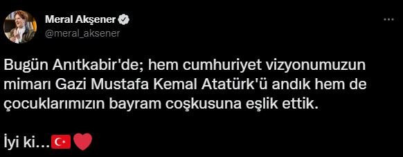 Meral Akşener’den Anıtkabir paylaşımı - Resim : 1