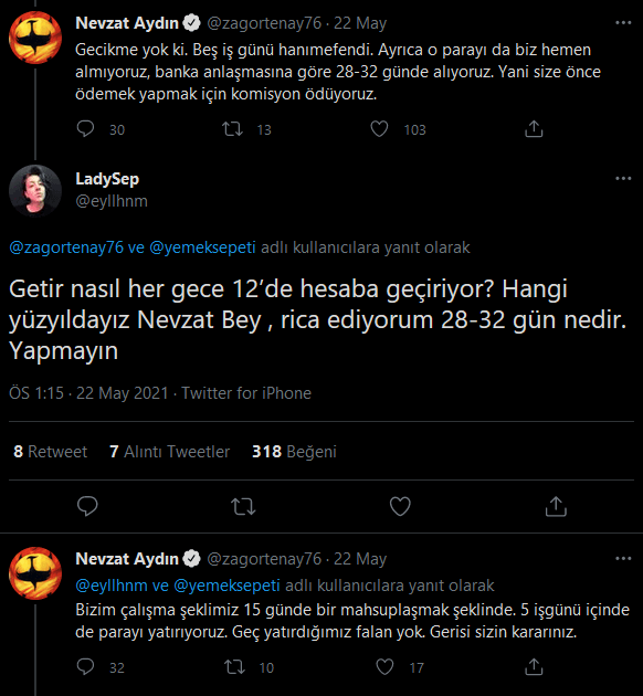 Yemeksepeti CEO’su Nevzat Aydın, bir restoran sahibiyle tartıştı: Biz Getir kadar zengin değiliz - Resim : 2