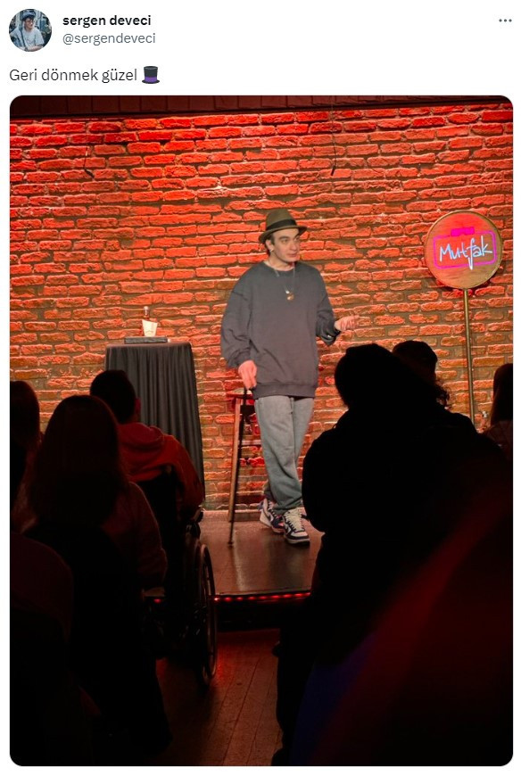 Trafik kazasında yaralanan Sergen Deveci aylar sonra yeniden sahnede - Resim : 1