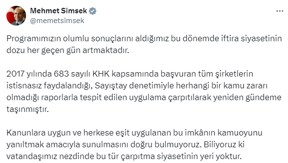 Bakan Şimşek'ten CHP'li vekile cevap: "İftira siyasetinin dozu her geçen gün artıyor" - Resim : 3