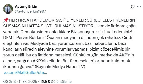 Pervin Buldan'ın medya ‘uyarısı’na tepki yağdı: 'Demokrasi isteyenlere bak sen!' - Resim : 2