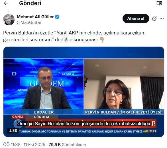 Pervin Buldan'ın medya ‘uyarısı’na tepki yağdı: 'Demokrasi isteyenlere bak sen!' - Resim : 1