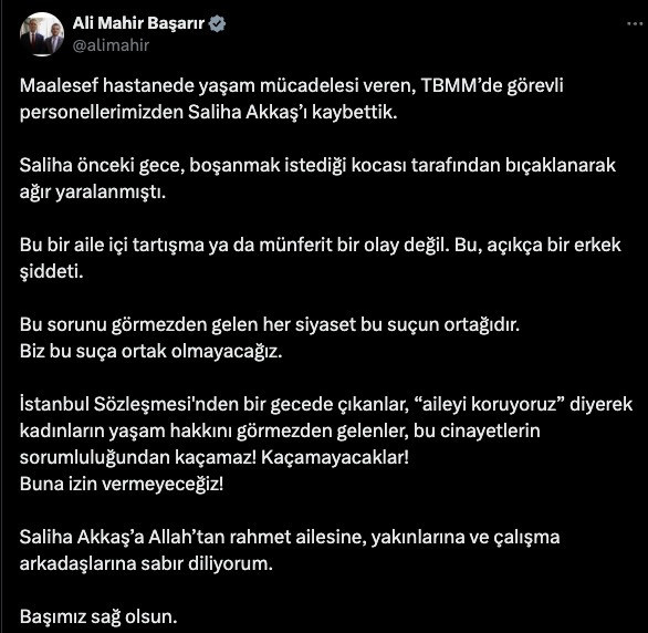TBMM personeli Saliha Akkaş, eşi tarafından katledildi! - Resim : 1