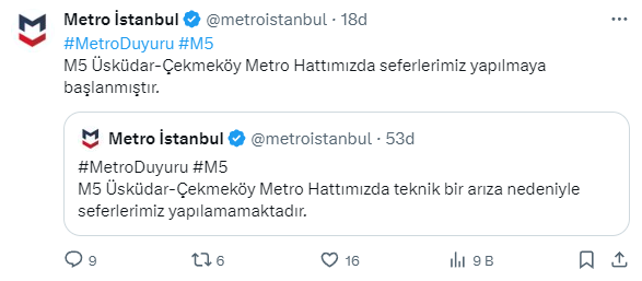 Üsküdar-Çekmeköy metro hattında arıza! Seferler durduruldu! - Resim : 1