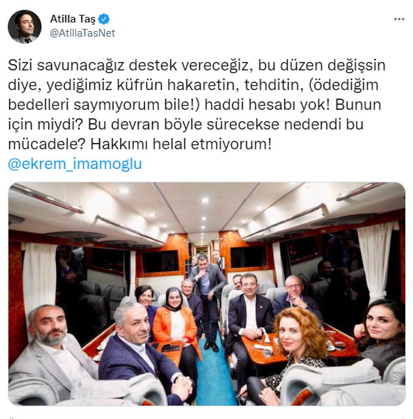 Atilla Taş'tan İmamoğlu'na 'otobüs' tepkisi: "Adam sanıp ç.k gibi ortada bırakılıyoruz" - Resim : 2