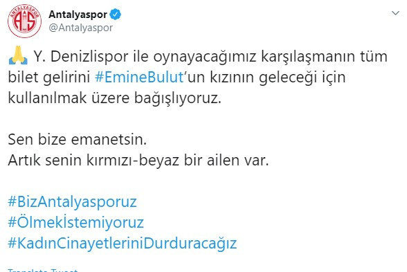 Antalyaspor'dan Emine Bulut kararı - Resim : 1