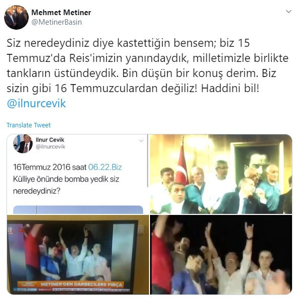 Metiner ve Erdoğan'ın danışmanı Twitter'da kapıştı - Resim : 3