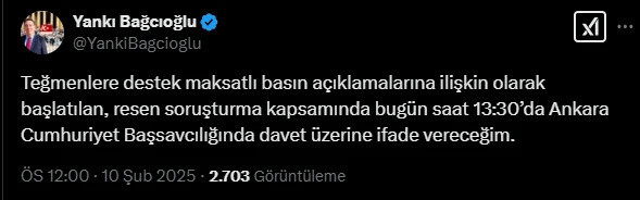 CHP'li Yankı Bağcıoğlu teğmenler için ifade verecek - Resim : 1