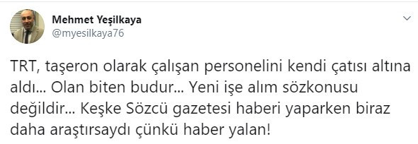 Sözcü yazarı TRT çalışanlarını kızdırdı! Twitter’da liyakat kampanyası! - Resim : 4