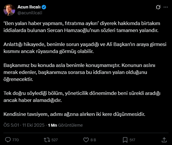 Acun Ilıcalı’ndan Sercan Hamzaoğlu’na sert uyarı! - Resim : 2