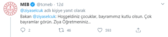 Bakan Selçuk sosyal medya hesabını çocuklara bıraktı! İşte yapılan paylaşım - Resim : 2