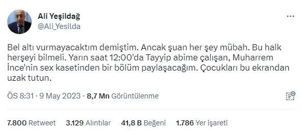 Muharrem İnce'ye yönelik 'kaset' iddiası 'montaj' çıktı! - Resim : 1