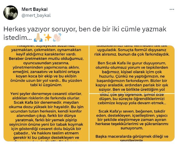 'Sıcak Kafa' yaratıcısından iptal açıklaması: 'Bir kapı araladık' - Resim : 1