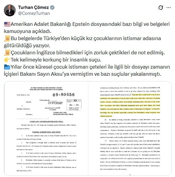 Epstein 9 kez Türkiye'ye geldi iddiası: 200 milyon dolar transfer etti! - Resim : 1