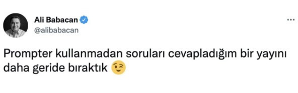 DEVA Partisi lideri Ali Babacan prompterla fena yakalandı - Resim : 1